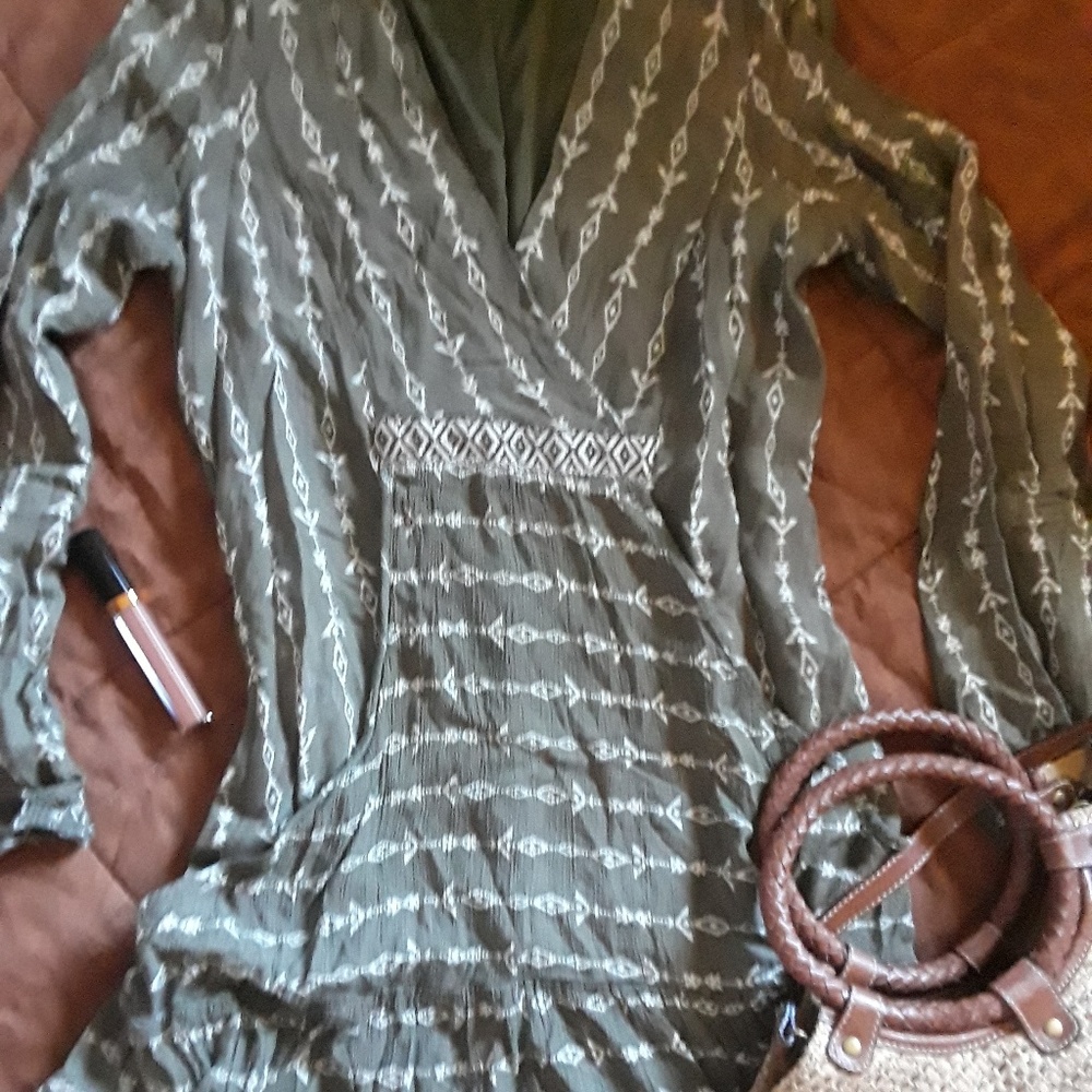 Altar’d State Boho Tunic Dress with Pocket